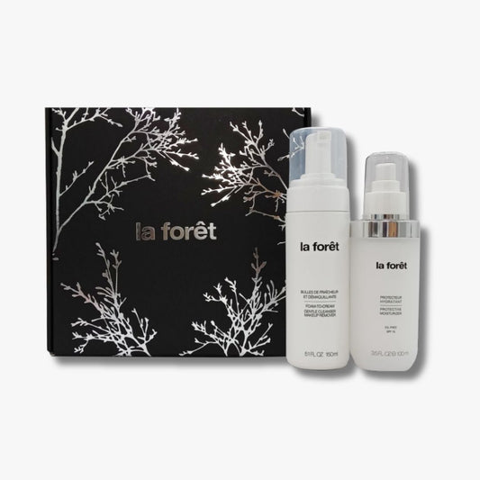 La Forêt Estuche Hidratante - Gentle Cleanser Makeup Remover + Hidratante Facial Oil Free SPF 15