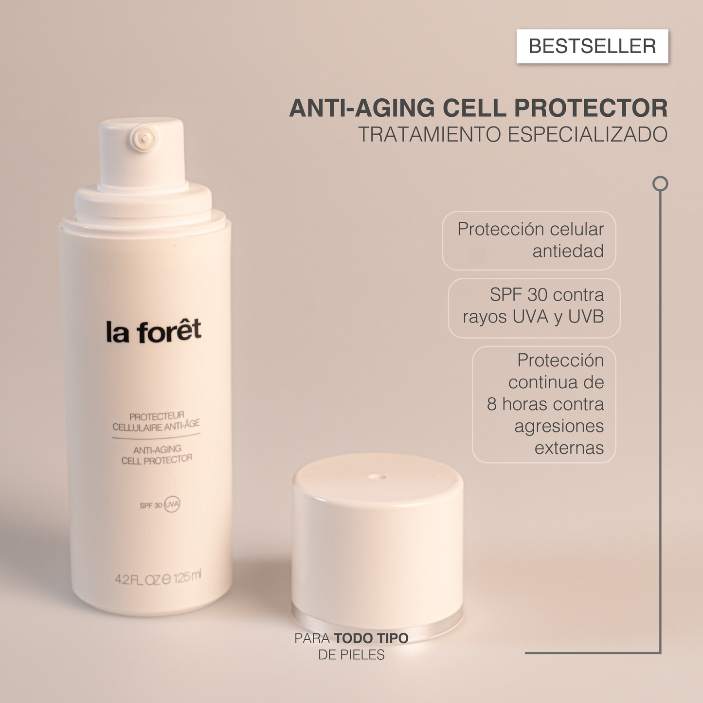 La Forêt Protector Celular Spf 30 UVA/UVB 125 ML