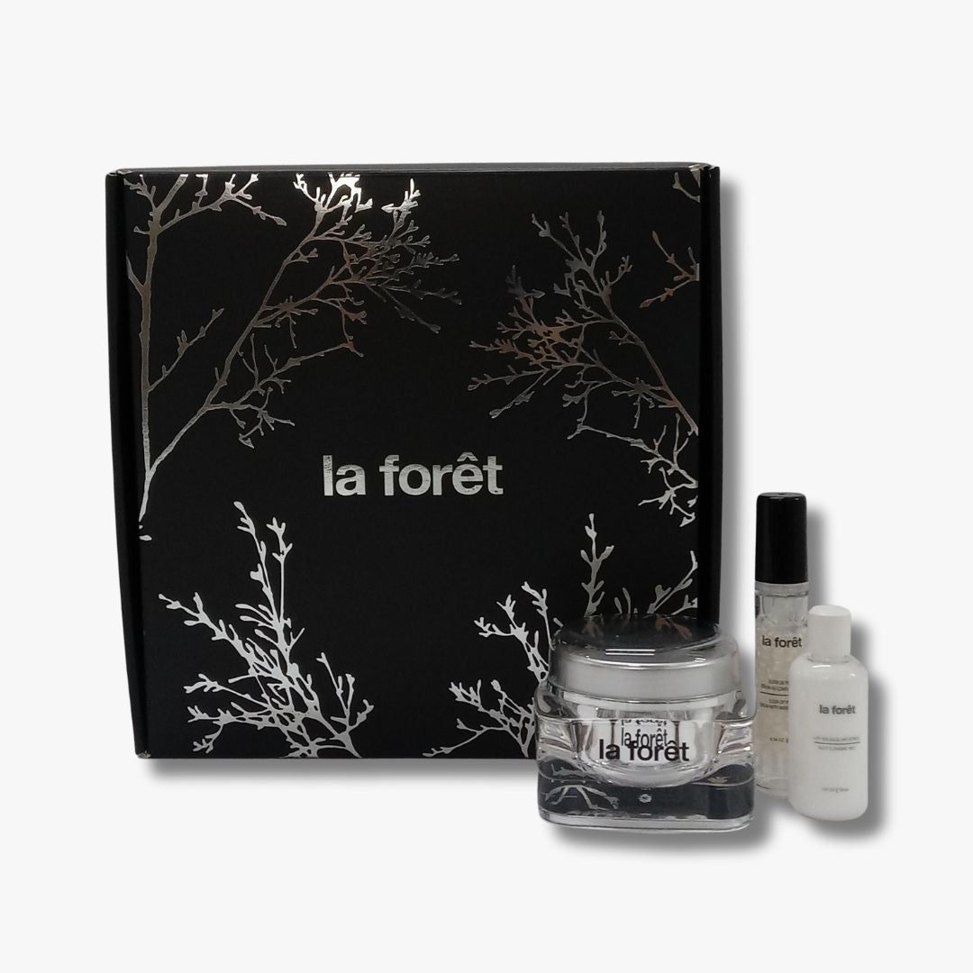 La Forêt Estuche MPC Crema Facial Antiedad, Regalo: Suero Elixir de Perlas y Silky Cleansing Milk